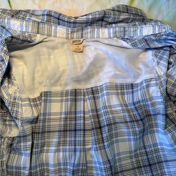 Duluth Trading Co Armachillo Women’s Long Sleeve Button Down Blue Plaid Size S - Picture 2 of 6